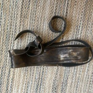 Ada Dark Brown Leather Belt